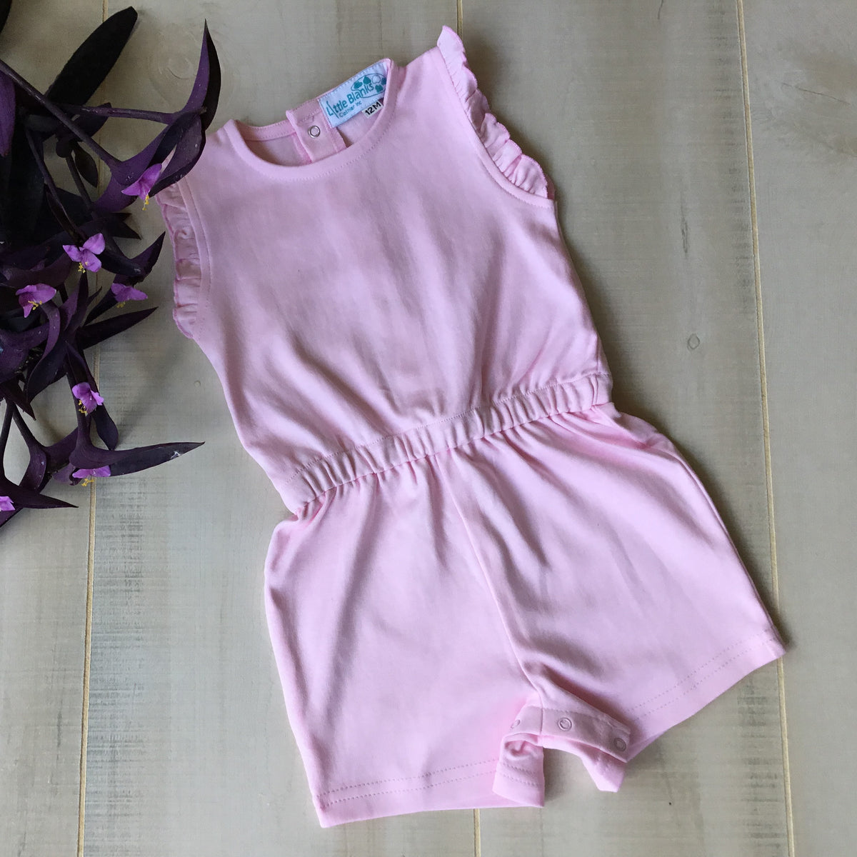 Girl&#39;s Sleeveless Short Romper - Little Blanks, LLC