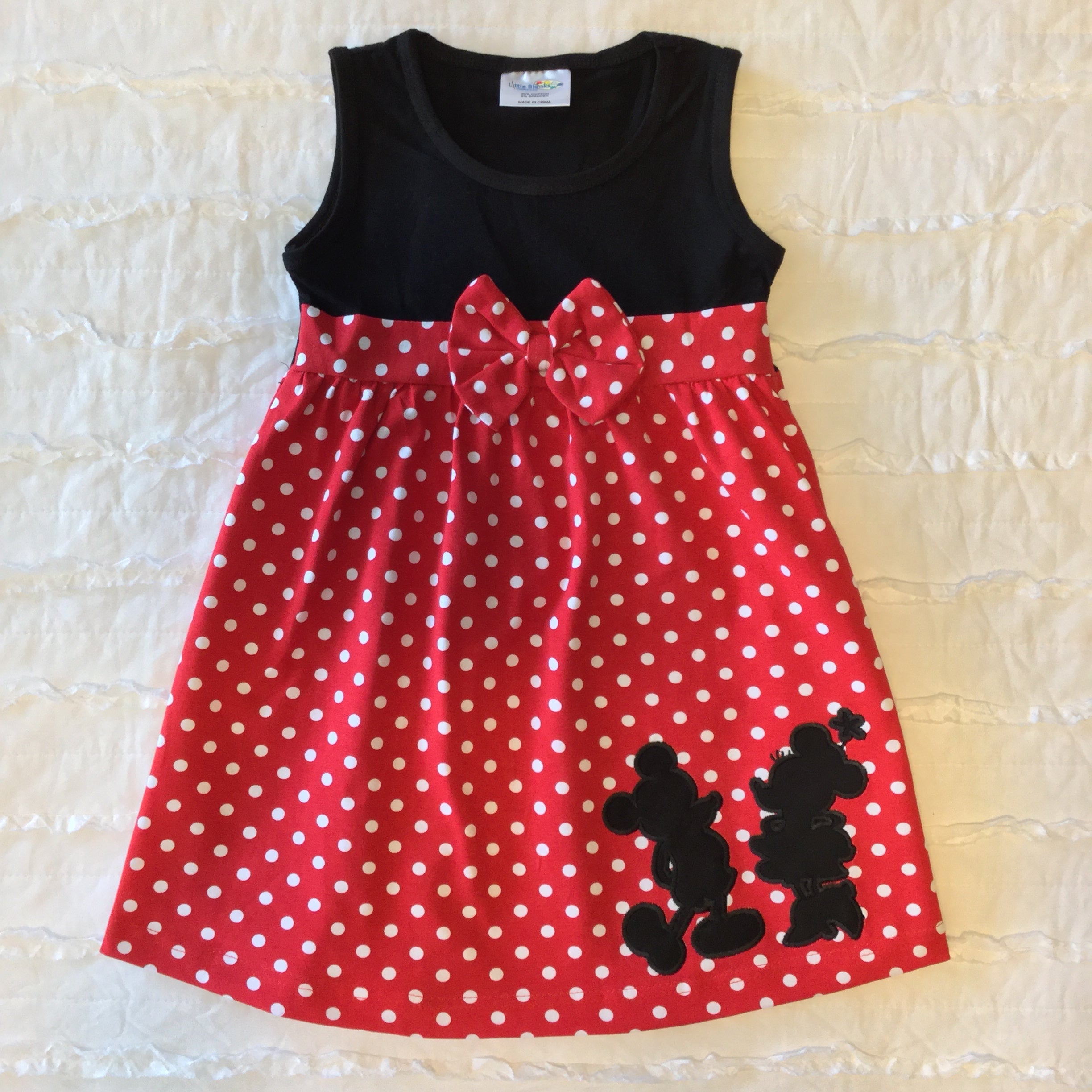 Girls Minnie Mouse Inspired Dress 8 / Red Girls Minnie Mouse Inspired Dress 8 / Red