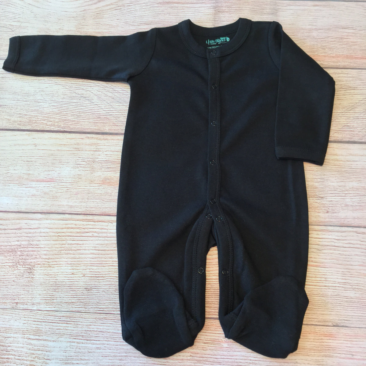 Solid Color Footies -Unisex - Little Blanks, LLC