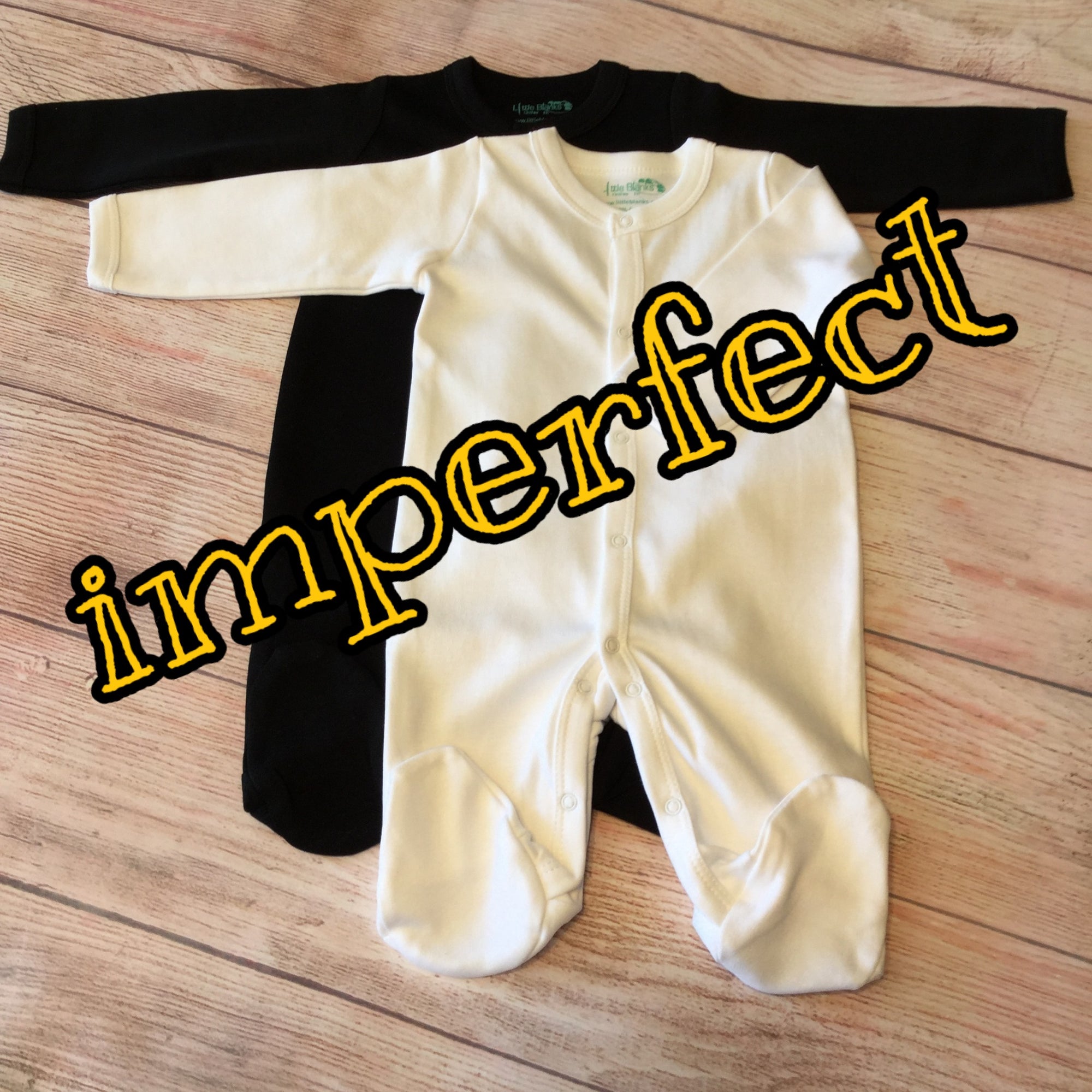 CLEARANCE- Imperfect Solid Color Footies -Unisex - Little Blanks, LLC