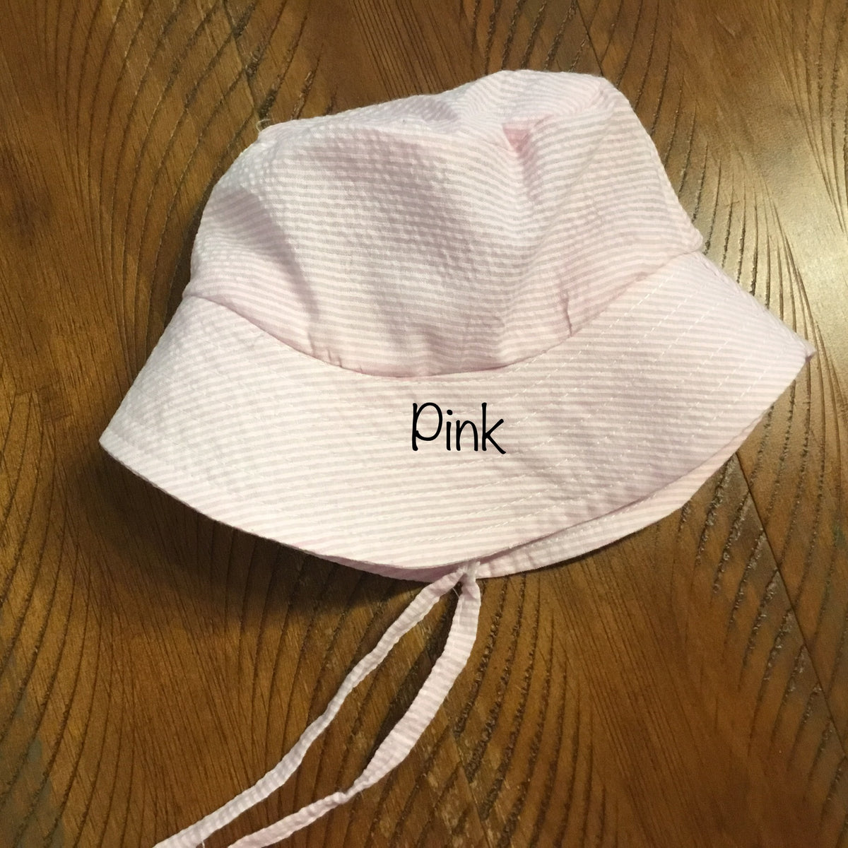 Seersucker Bucket Sun Hats - New Arrivals - Little Blanks