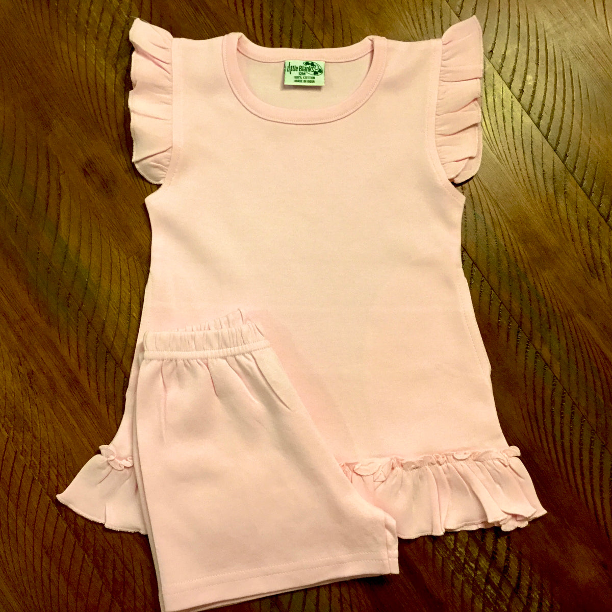 Girls Pocket Dress with Matching Shorts - New Arrival - Little Blanks