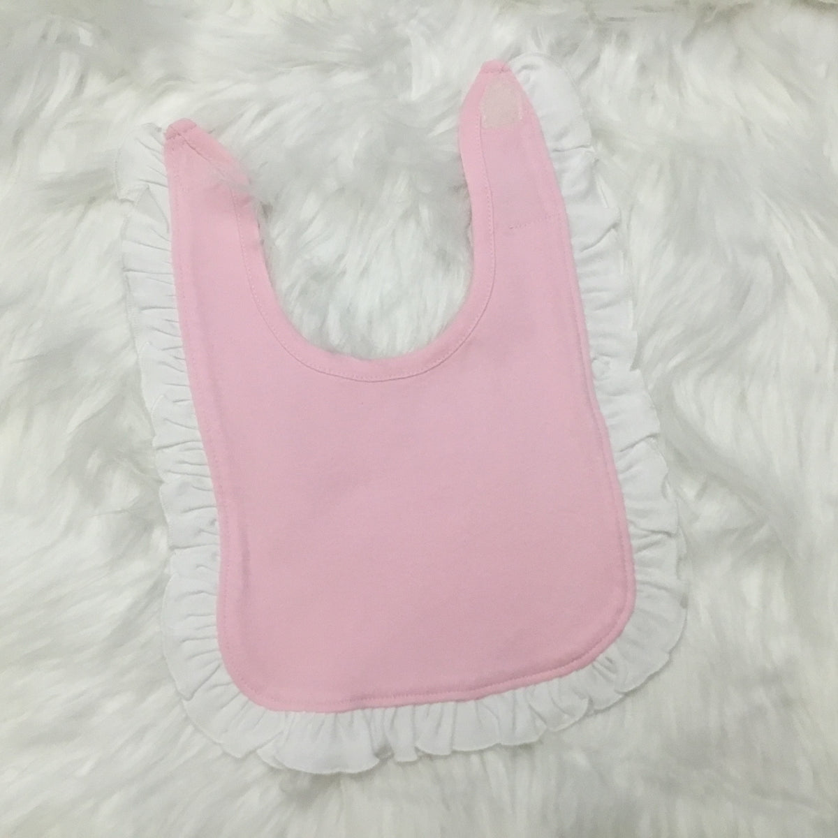 Pink Ruffle Bib Girls Ruffle Bibs - EACH