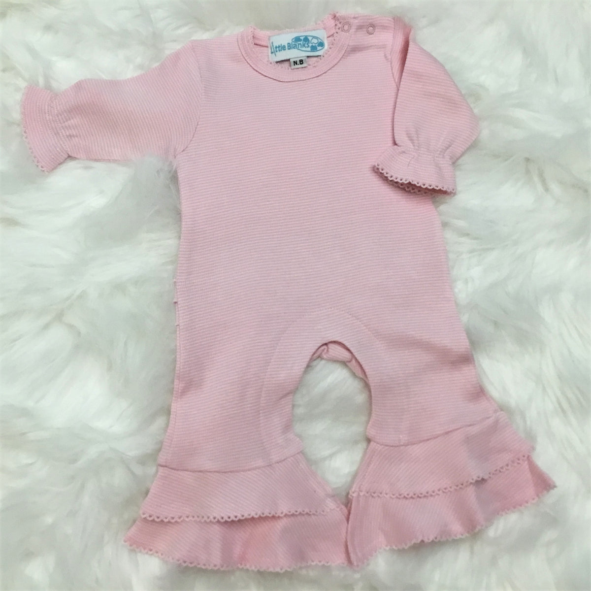 CLEARANCE - Baby Girl Sleeved Romper - Little Blanks, LLC