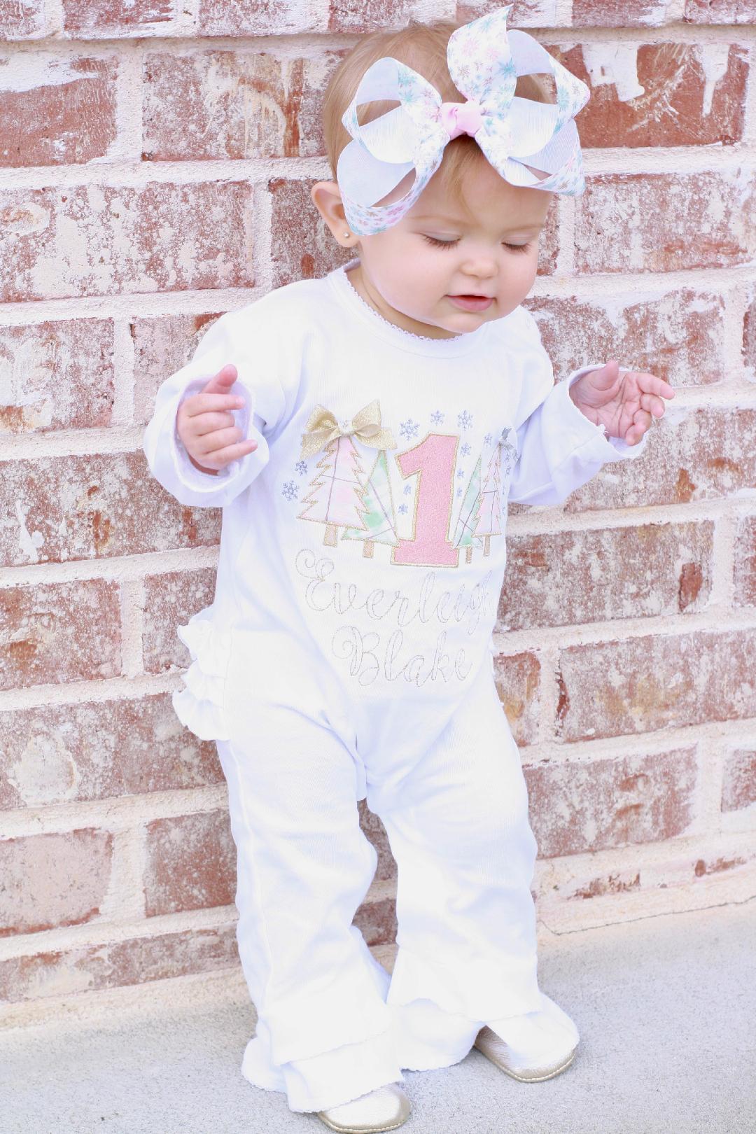 Easter Basket with Floppy Bunny Ears - Seersucker - Little Blanks, LLC