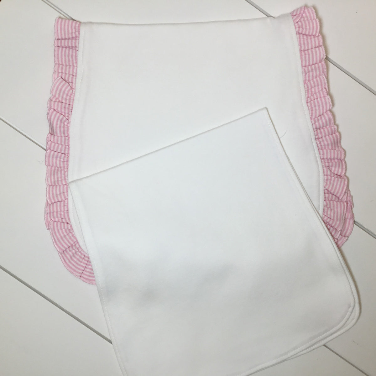 CLEARANCE-Imperfect Burb Cloths - Girls &amp; Boys - Set of Three (3) - Little Blanks, LLC