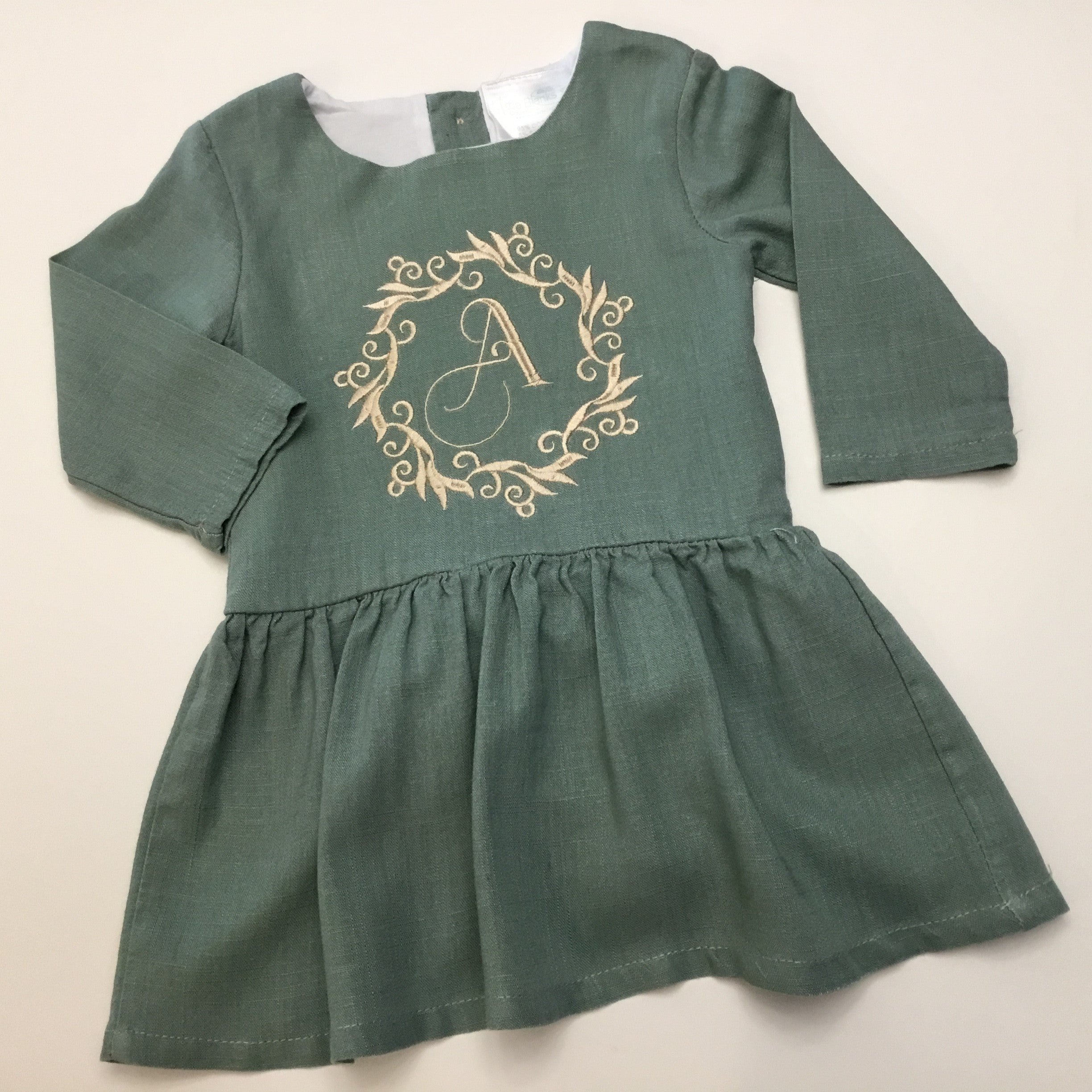 Girls Fall Linen Dress in Mustard, Brown & Sage (Kids) | Little Blanks Choose Size / Choose Color Girls Fall Linen Dress in Mustard, Brown & Sage (Kids) | Little Blanks Choose Size / Choose Color