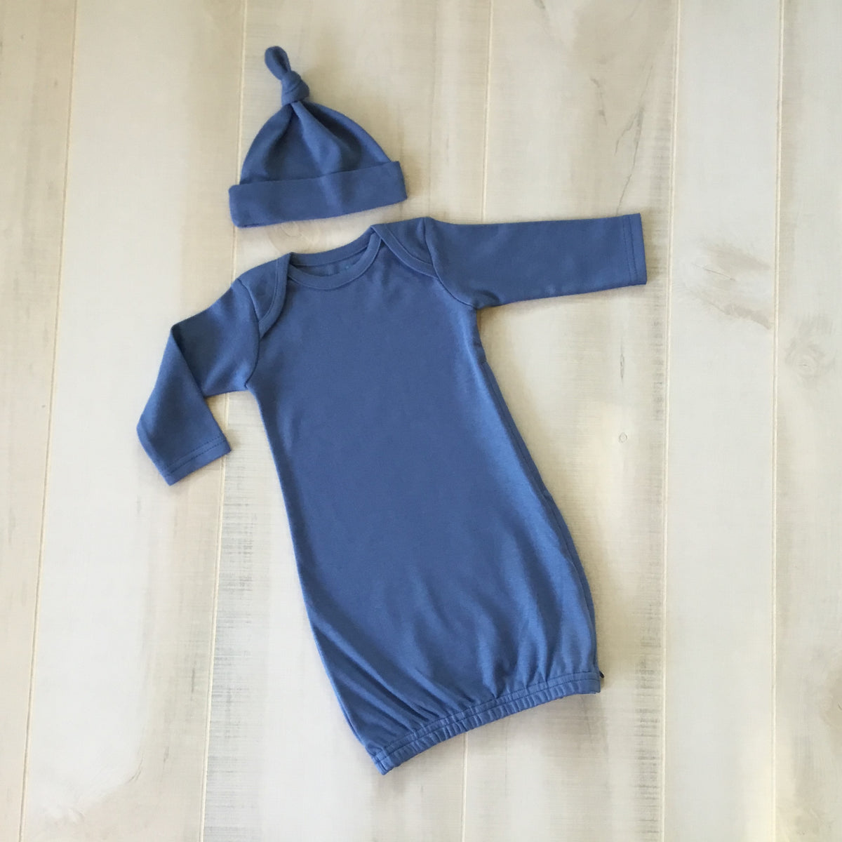 Solid OR Striped Baby Gown - Unisex - Little Blanks, LLC