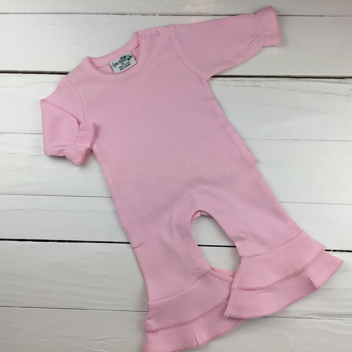 Baby Girl Sleeved Romper - Little Blanks