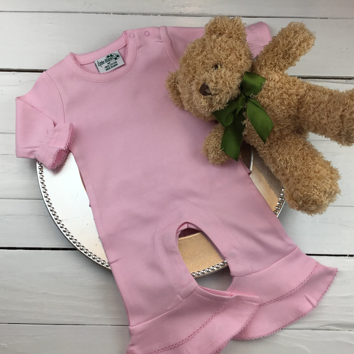 Baby Girl Sleeved Romper - Little Blanks