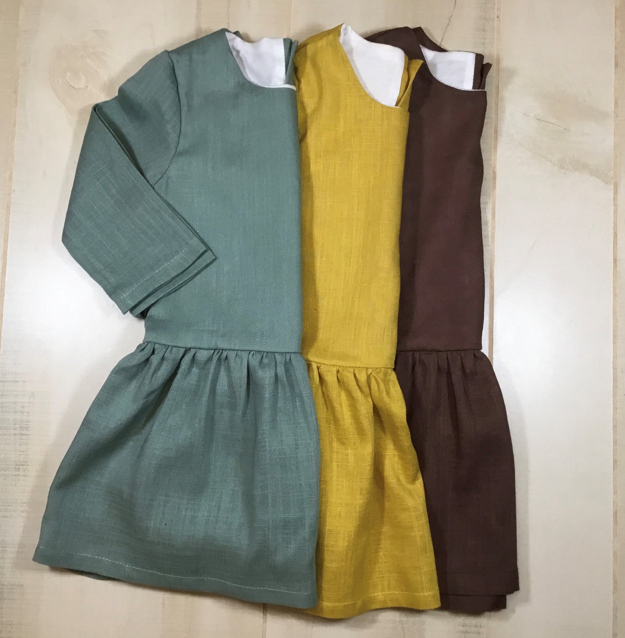 Linen Dress (Fall Colors) - Little Blanks, LLC