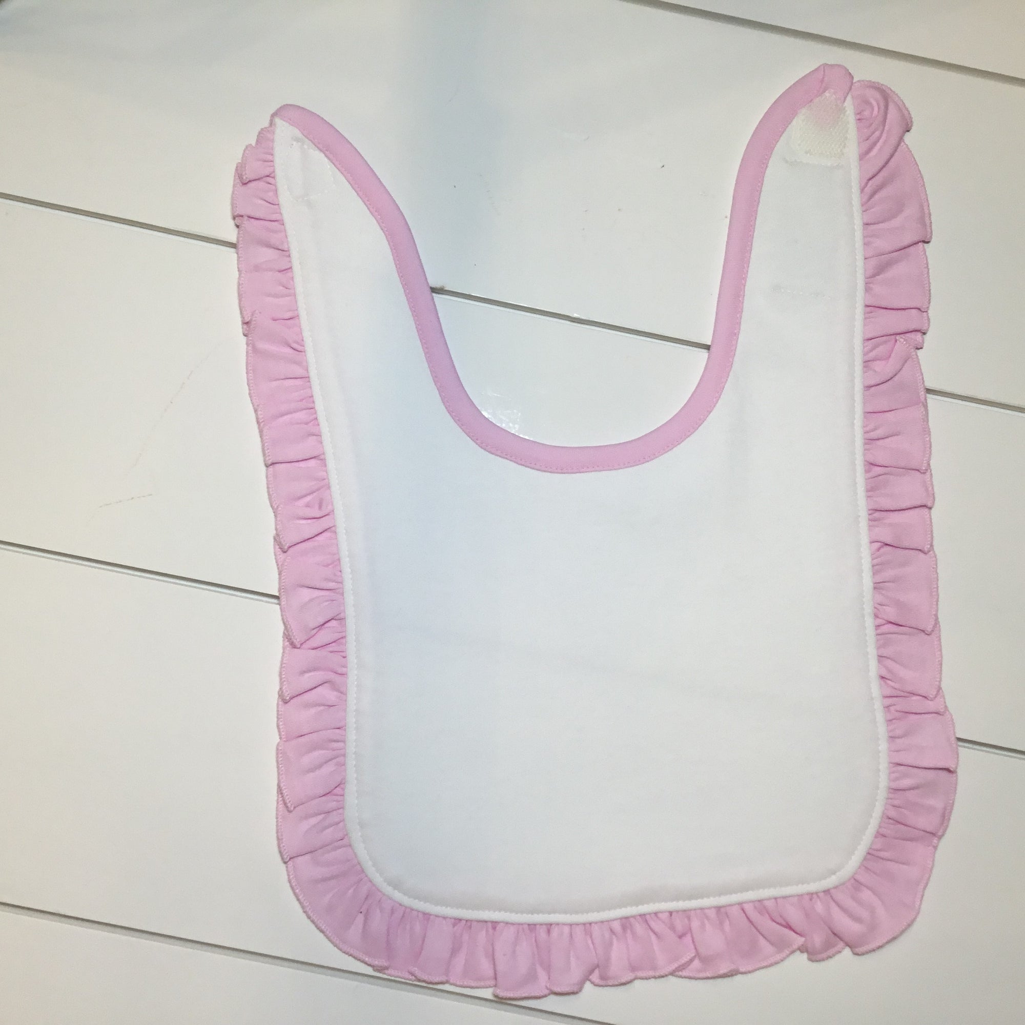 Pink Ruffle Bib Girls Ruffle Bibs - EACH