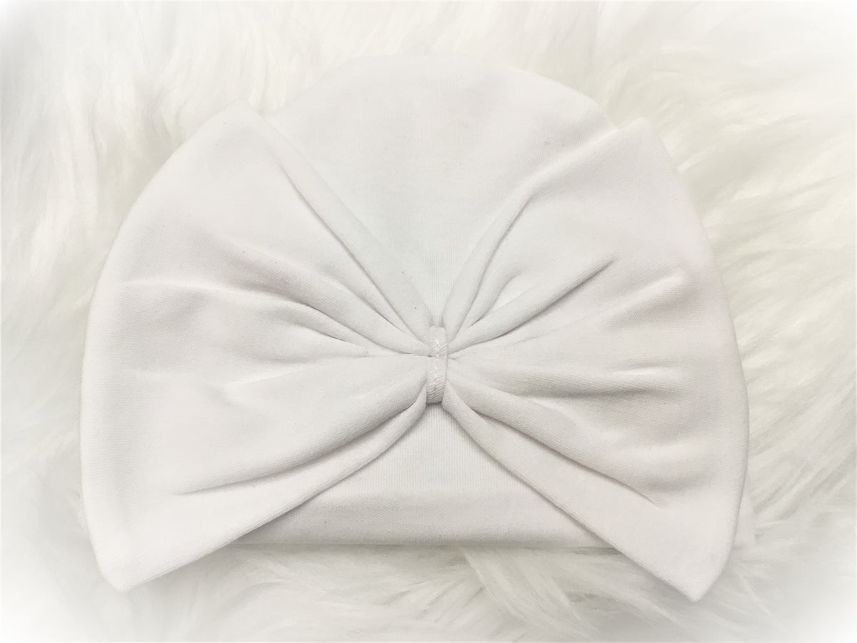 Big Bow Beanie Hats - Little Blanks, LLC