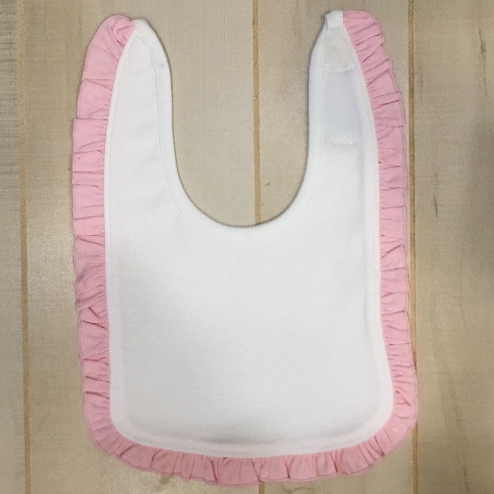 Pink Ruffle Bib Girls Ruffle Bibs - EACH