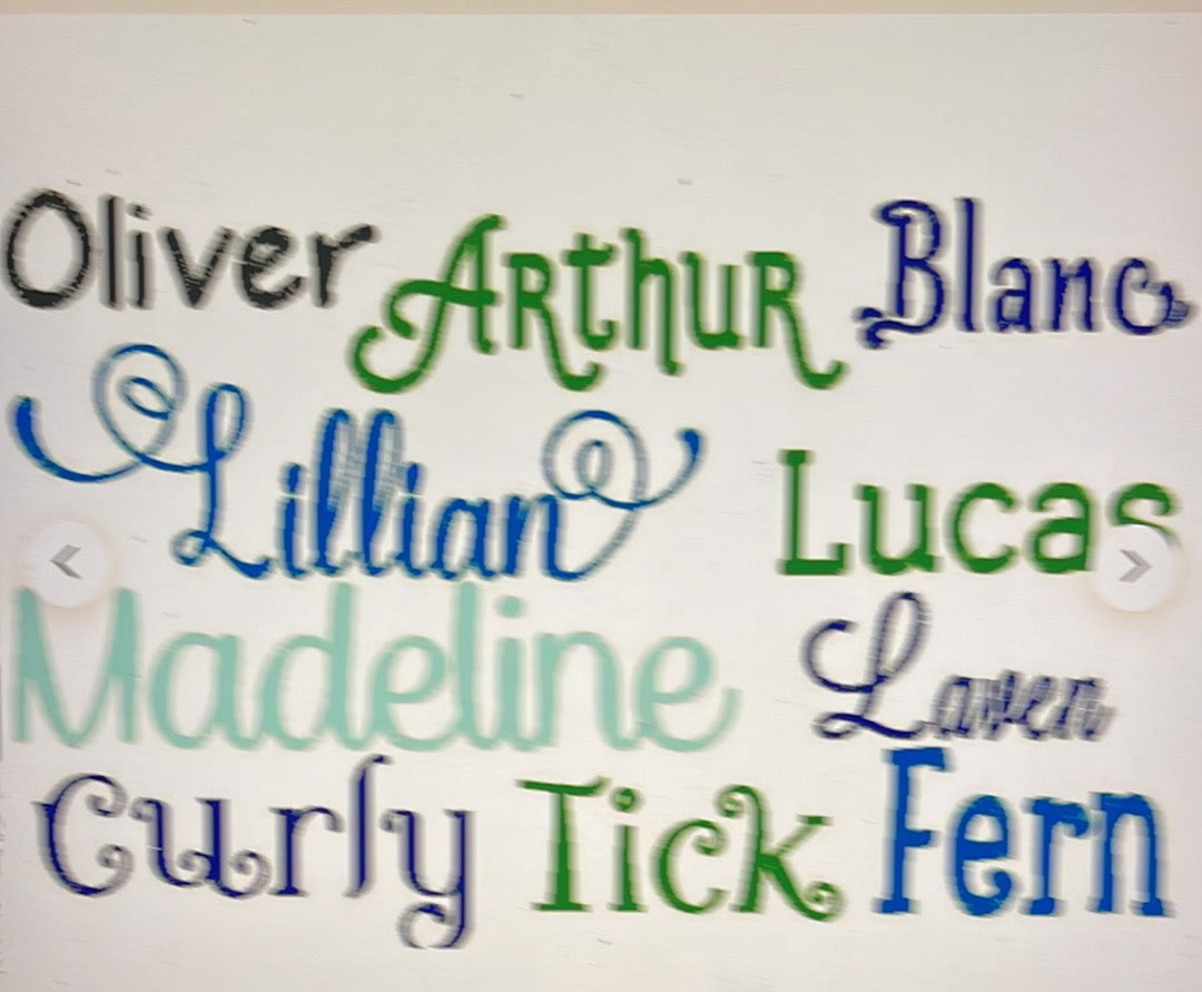 Adding Letters To Names Add a Monogram or Name