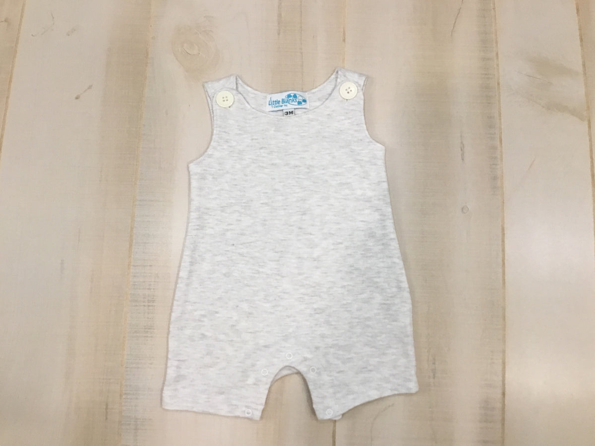 Boys Sleeveless Rompers in All Cotton - Little Blanks, LLC