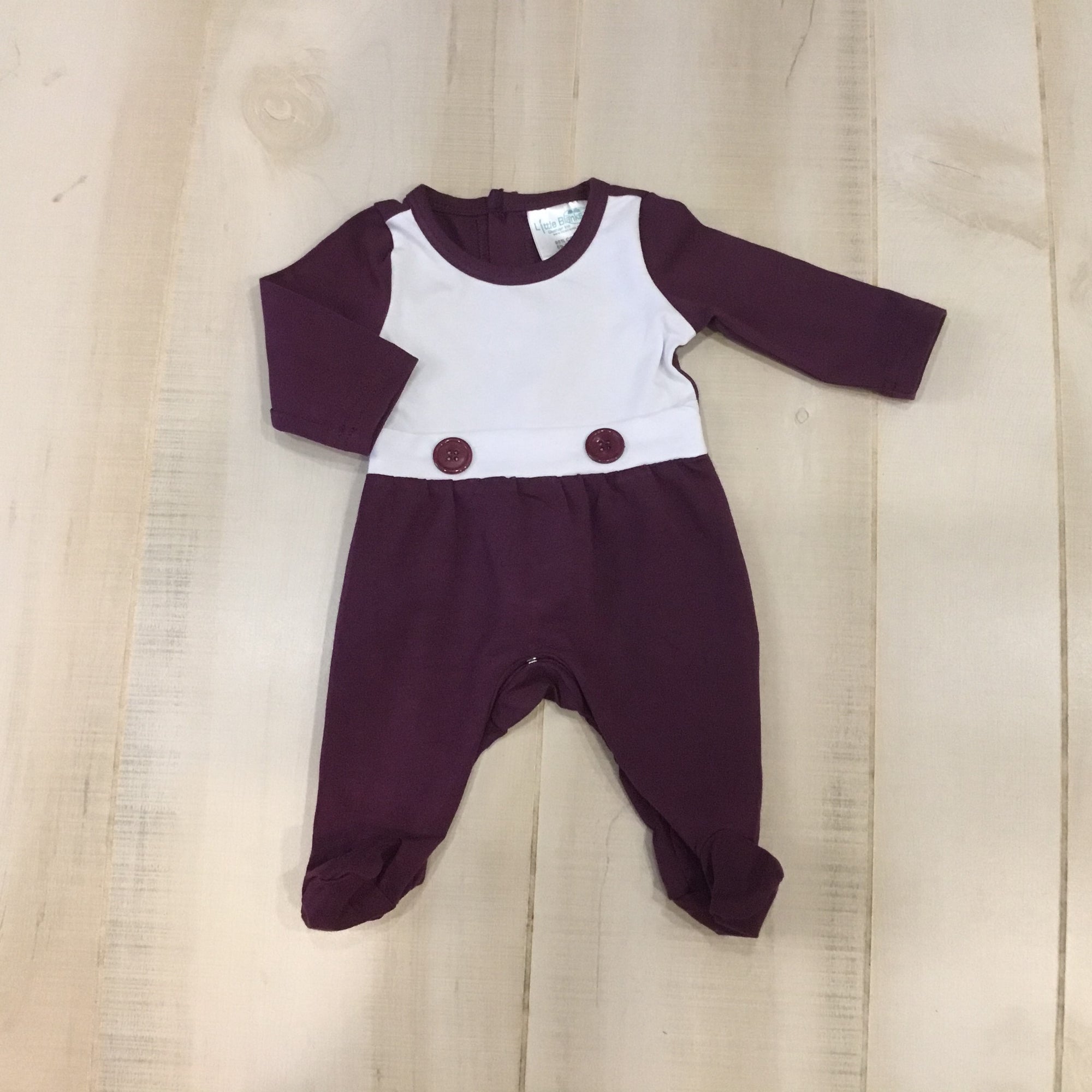 Unisex Sleeper with Button Detail (footie) - New Colors! - Little Blanks, LLC